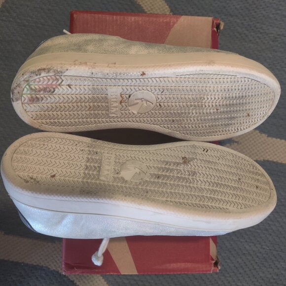 USED Billys' Footwear Women's Zip Up Adaptive Sneaker II Silver 6.5 M RY1452 - Picture 8 of 9